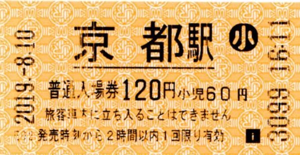 京都駅入場券 エドモンソン券